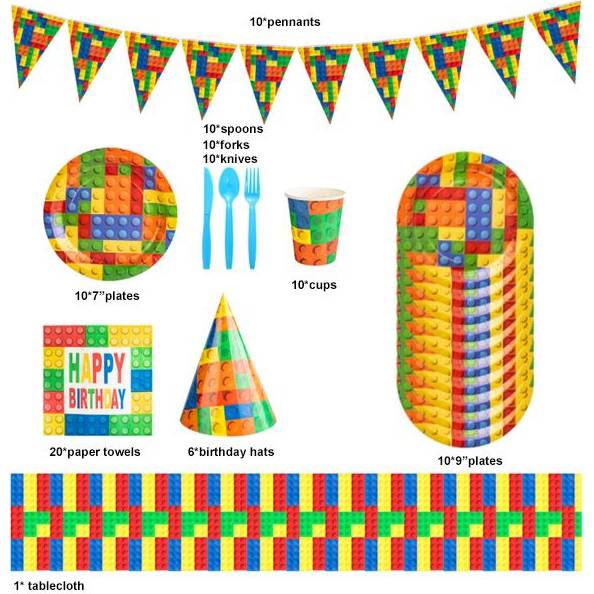 Párty sada detských kociek - Cakesicq