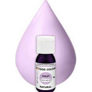 Potravinárske farby prírodná tekutá čokoládová farba Violet (18 ml) - dortis