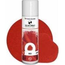 Potravinárske farby Velvet Spray Red (250 ml) - dortis