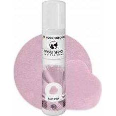 Food Colours Velvet Spray Baby Pink (100 ml) - dortis