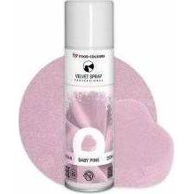 Potravinárske farby Velvet Spray Baby Pink (250 ml) - dortis