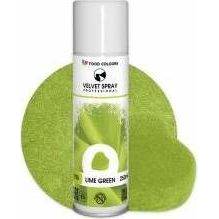 Potravinárske farby Velvet Spray Lime Green (250 ml) - dortis