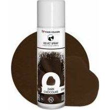 Potravinárske farby Velvet Spray Dark Chocolate (250 ml) - dortis