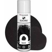 Potravinárske farby Velvet Spray Black (250 ml) - dortis