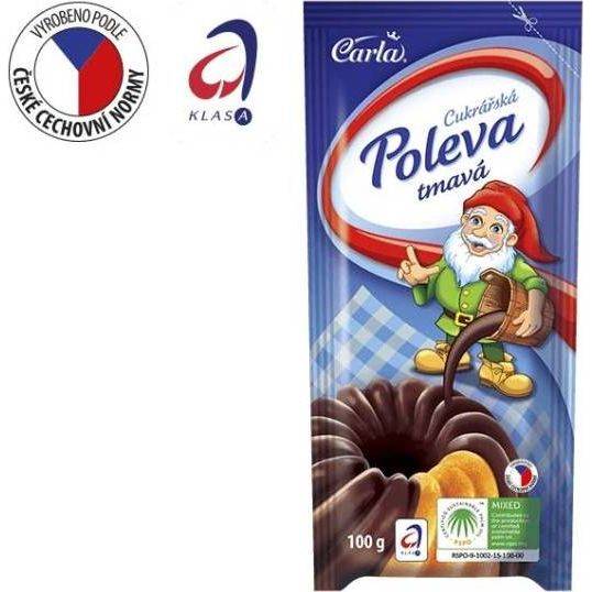 Cukrárenská poleva Carla tmavá (100 g) - dortis