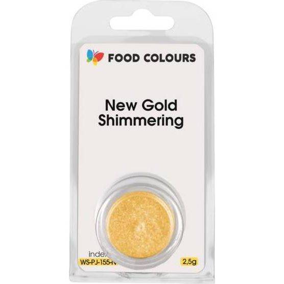 Potravinárske farby New Gold Shimmering (2,5 g) Gold - dortis