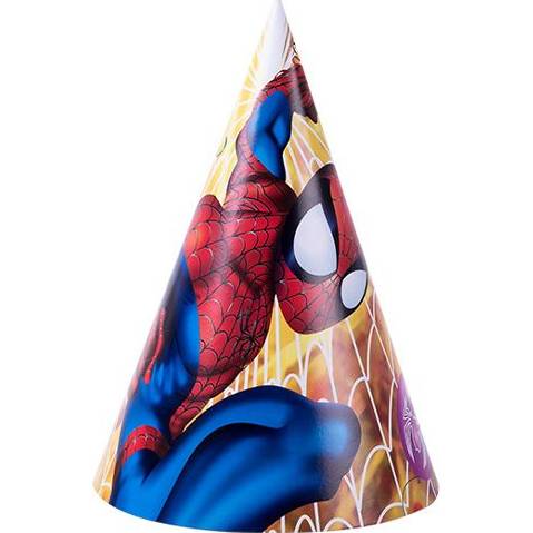 Párty papierová čiapka Spiderman 6ks - Cakesicq