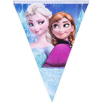 Párty vlajky Frozen - Ľadové kráľovstvo Anna a Elsa - Cakesicq