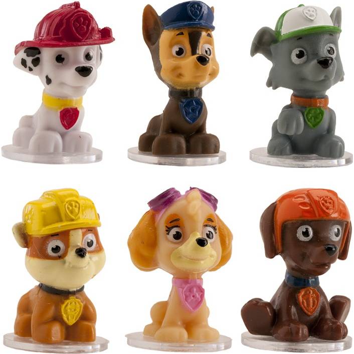 Figúrka na tortu Paw patrol 4 cm 6 ks - Dekora