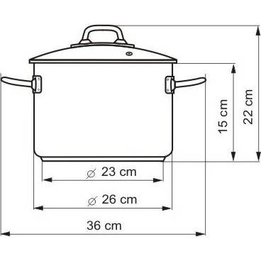 Hrniec PROFESSIONAL s pokrievkou, priemer 26 cm, objem 6,5 l - Kolimax - Kolimax