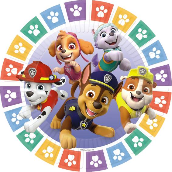 Papierový párty tanier 8ks 23cm Paw Patrol - Amscan - Amscan