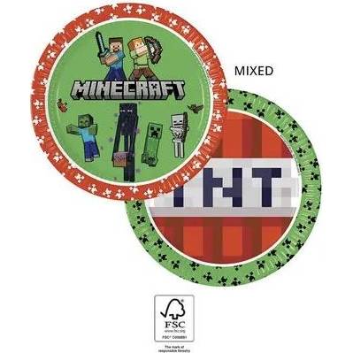 Papierové taniere minecraft 23cm, 8ks - Procos - Procos