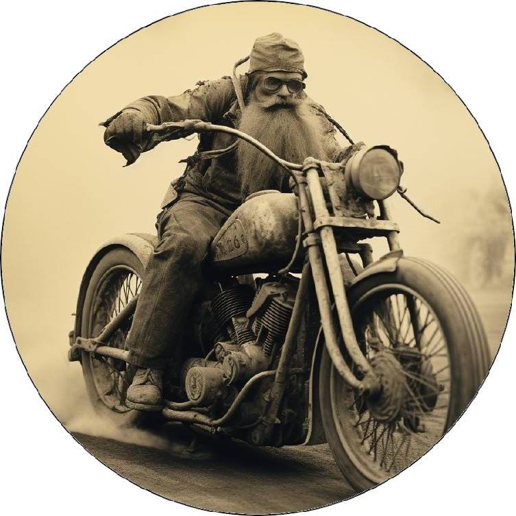 Jedlý papier Harley rider retro foto 19,5 cm - Pictu Hap - Pictu Hap