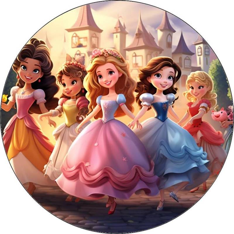 Jedlý papier Disneyho princezné 19,5cm - Pictu Hap - Pictu Hap