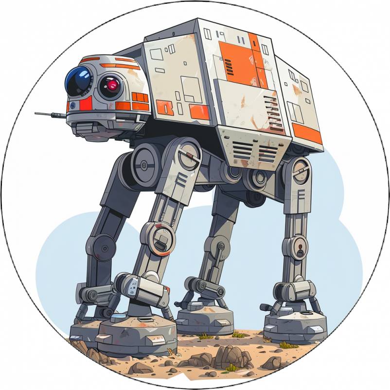 Jedlý papier Star wars AT-AT Walker 19,5 cm - Pictu Hap - Pictu Hap