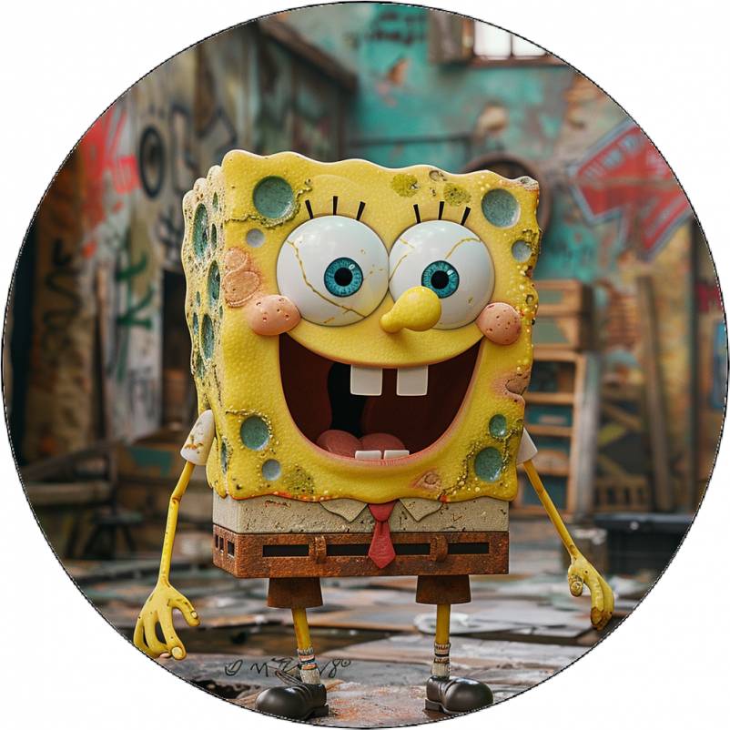 Jedlý papier Sponge Bob 19,5 cm - Pictu Hap - Pictu Hap