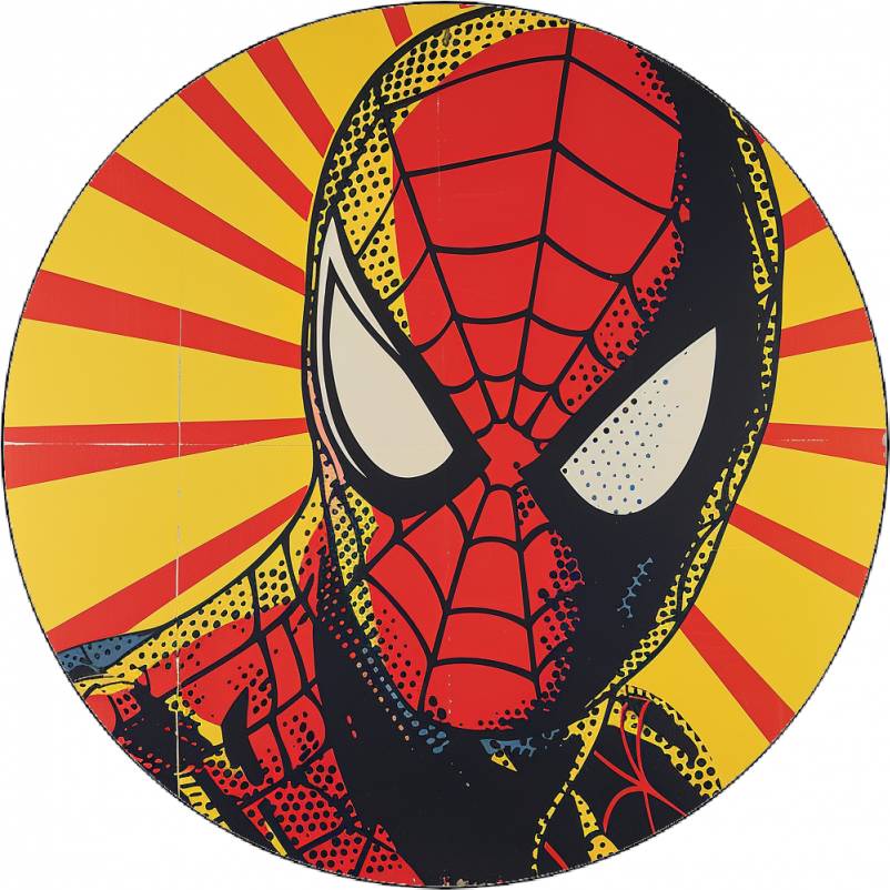 Jedlý papier Spiderman zblízka 19,5 cm - Pictu Hap - Pictu Hap