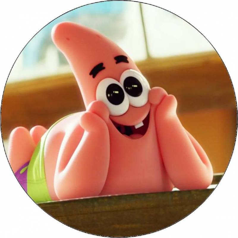 Jedlý papier Spongebob Patrick 19,5 cm - Pictu Hap - Pictu Hap