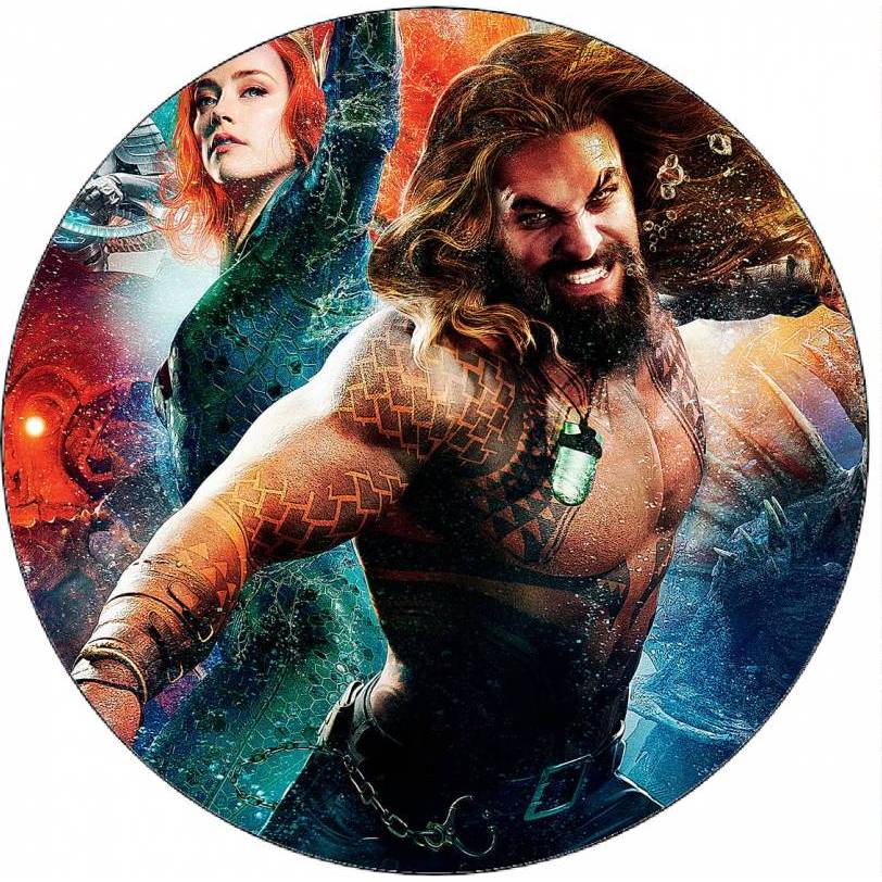 Jedlý papier Aquaman pod vodou 19,5 cm - Pictu Hap - Pictu Hap