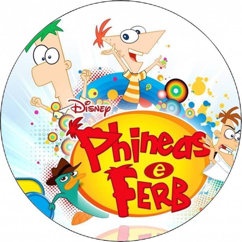 Jedlý papier Logo Phineas a Ferb 19,5 cm - Pictu Hap - Pictu Hap