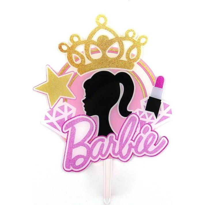 Barbie topper na tortu - Cakesicq - Cakesicq
