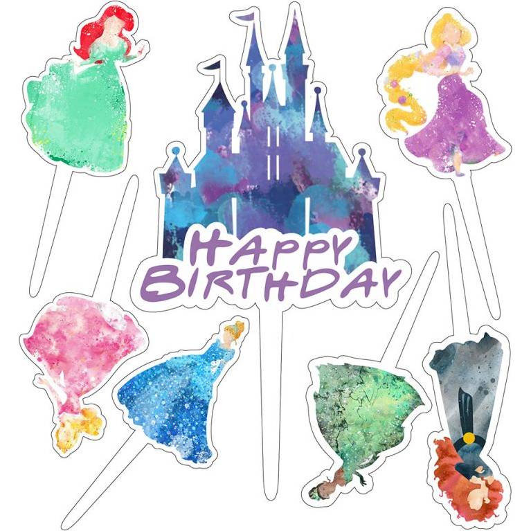 Disney princezná torta topper - Cakesicq - Cakesicq