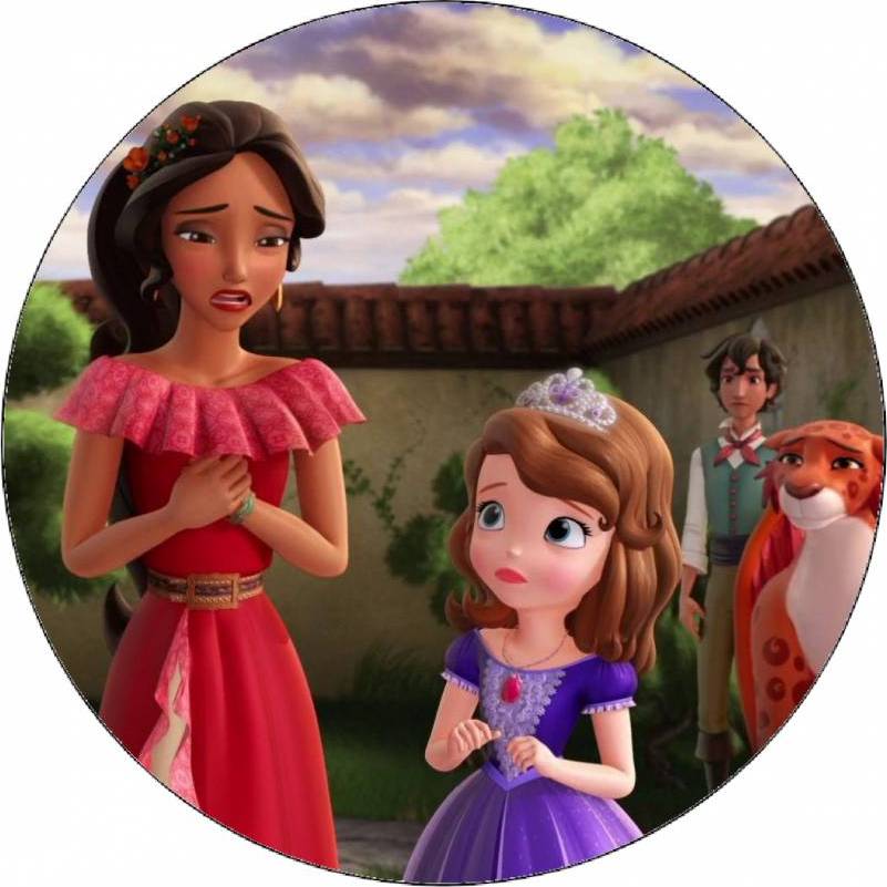 Jedlý papier Elena z Avaloru a Izabela 19,5 cm - Pictu Hap - Pictu Hap