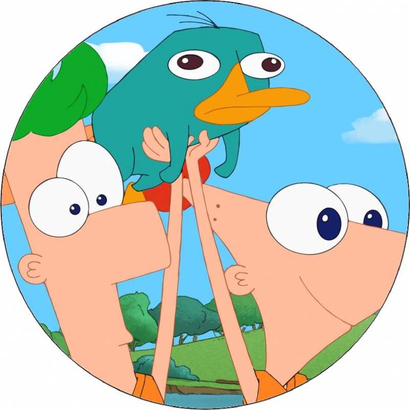 Jedlý papier Phineas a Ferb 19,5 cm - Pictu Hap - Pictu Hap