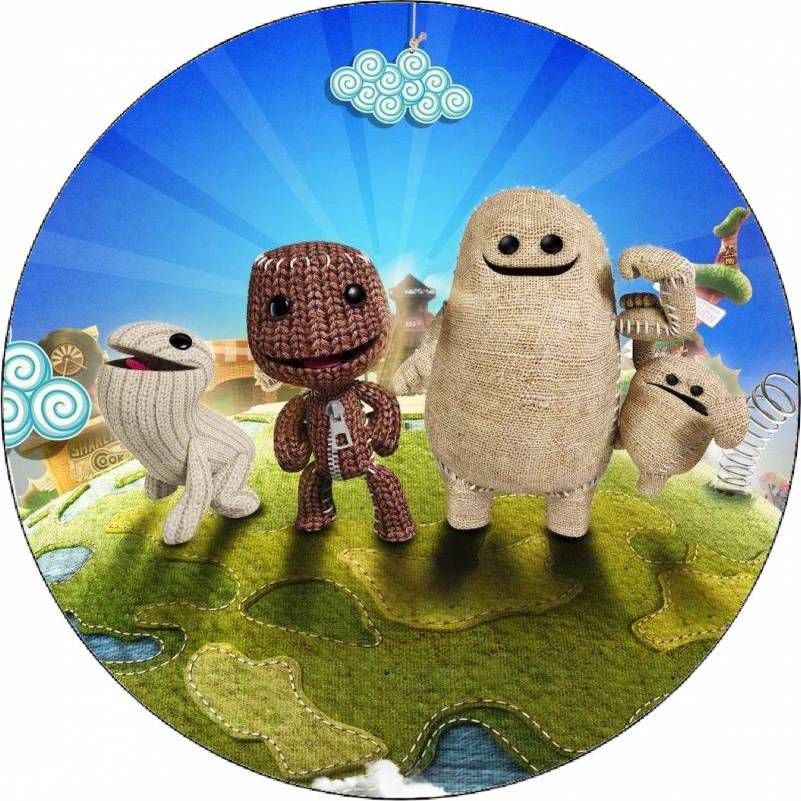 Jedlý papier Littlebigplanet Sackboy a priatelia 19,5 cm - Pictu Hap - Pictu Hap