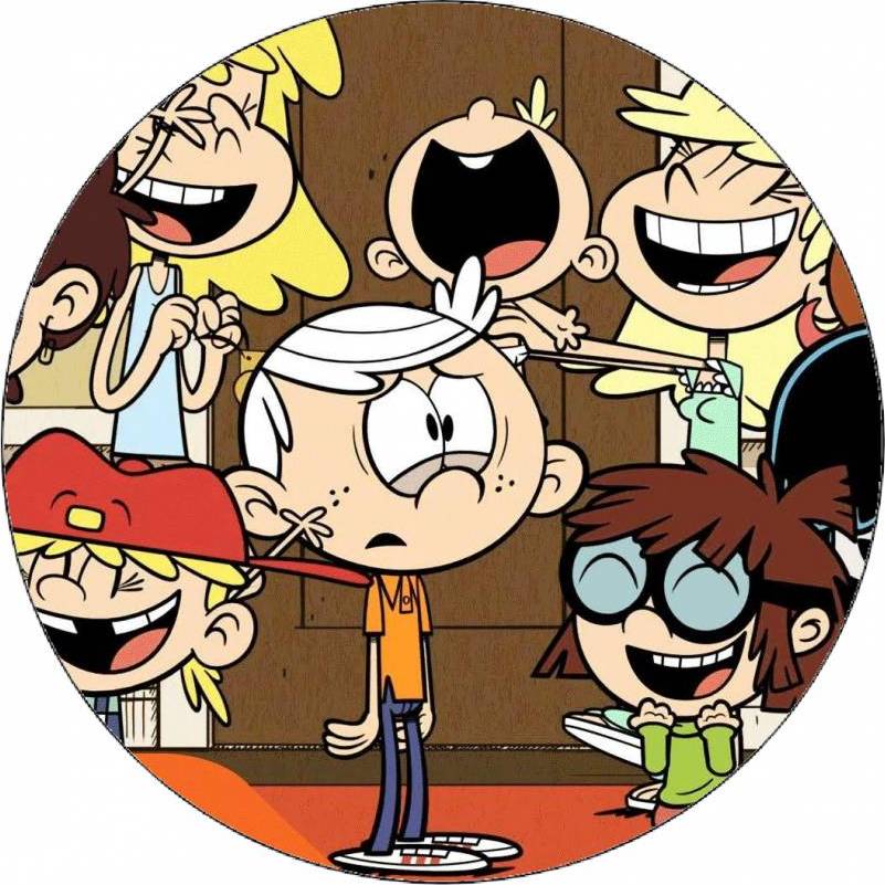 Jedlý papier The Loud House Lincoln a sestry 19,5 cm - Pictu Hap - Pictu Hap