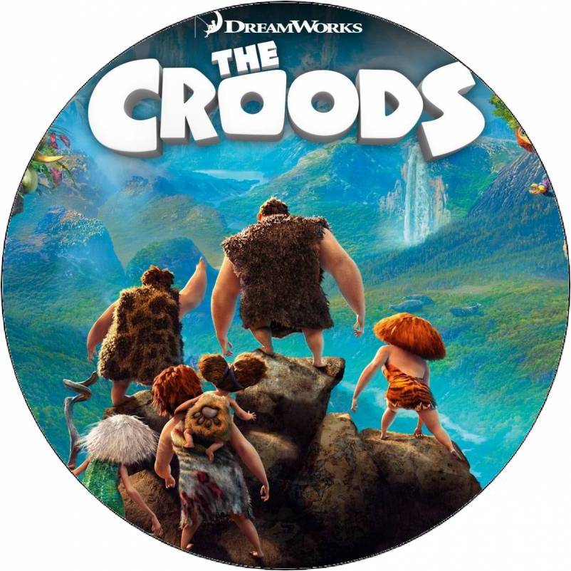 Jedlý papier Croods na kameni 19,5 cm - Pictu Hap - Pictu Hap